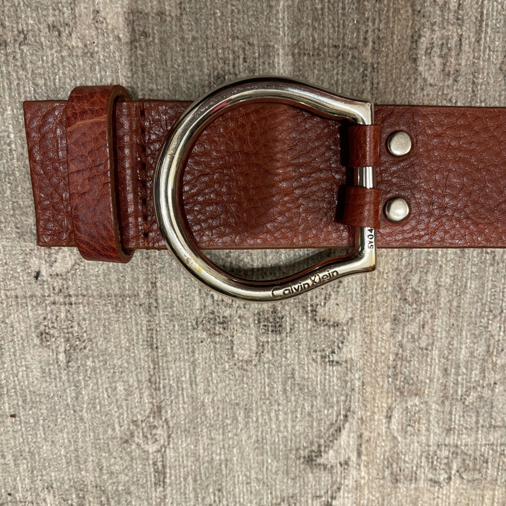Calvin Klein Brown Leather Woman’s Belt